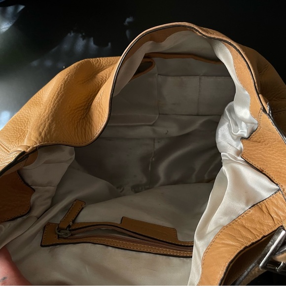 Calvin Klein tan leather bag medium size shoulder bag purse - Picture 4 of 8